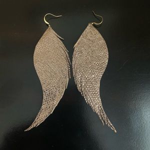 Handmade Italian leather earrings